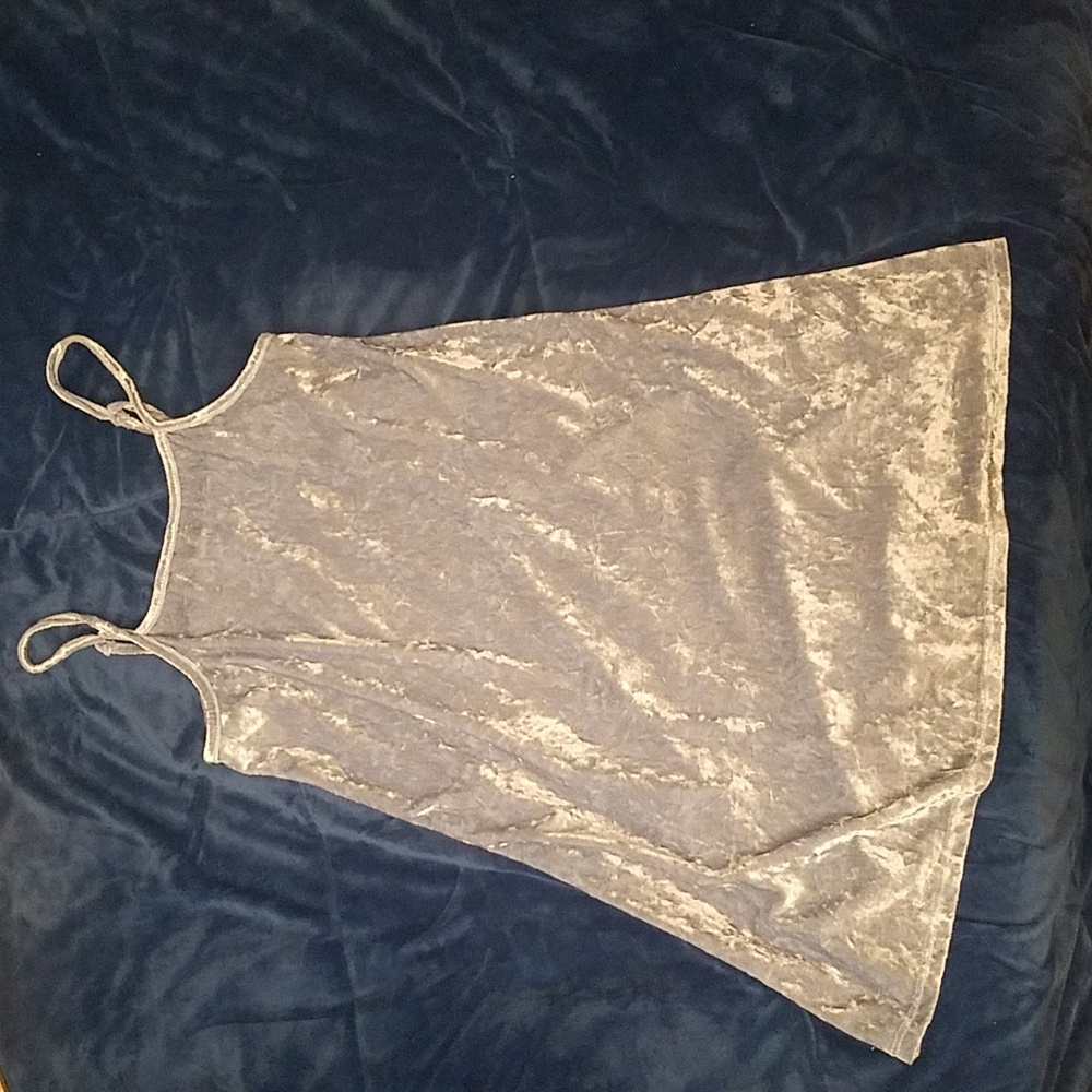Light blue metallic dress